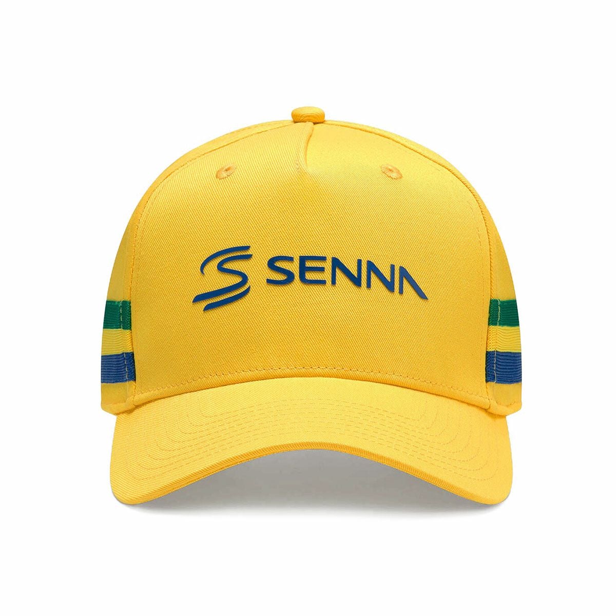 AyrtonSenna｜アイルトン・セナ ストライプ キャップ｜帽子｜イエロー