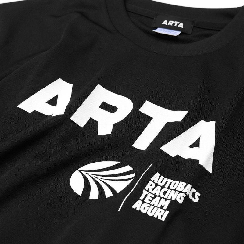 ARTA｜ARTA ＆ AUTOBACS ロゴ ドライ Tシャツ｜ブラック