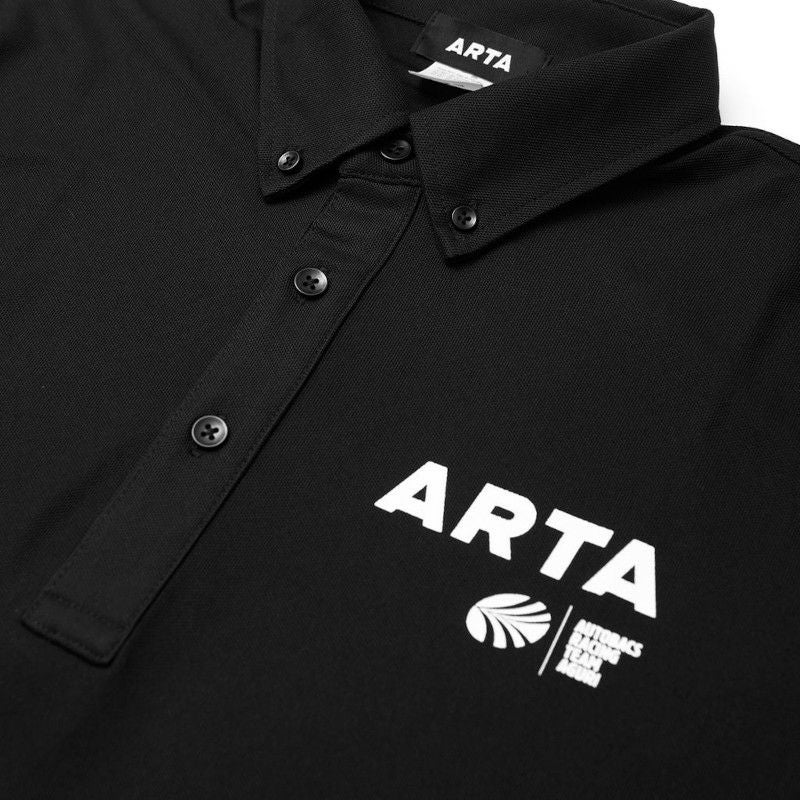 ARTA｜ARTA ＆ AUTOBACS ロゴ ドライ ポロシャツ｜ブラック