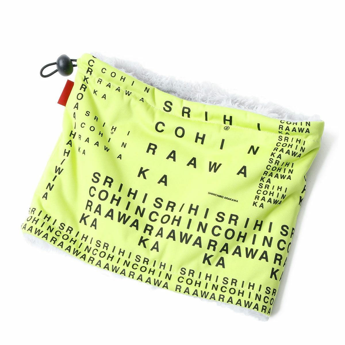 SHINICHIRO ARAKAWA｜タブレット24｜ネックカバー｜ライムイエロー
