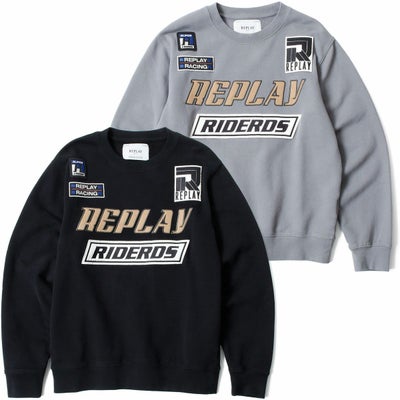 Replay｜ピーチハンド コットン フリース スウェット｜