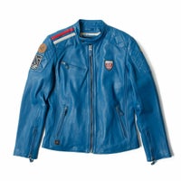 CLASSIC LEGEND MOTORS｜ル・マン 24時間レース 1923 Duff レザー ジャケット｜アウター｜オーシャンブルー