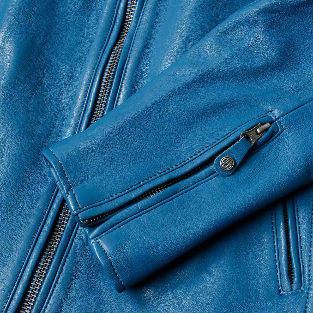 CLASSIC LEGEND MOTORS｜ル・マン 24時間レース 1923 Duff レザー ジャケット｜アウター｜オーシャンブルー