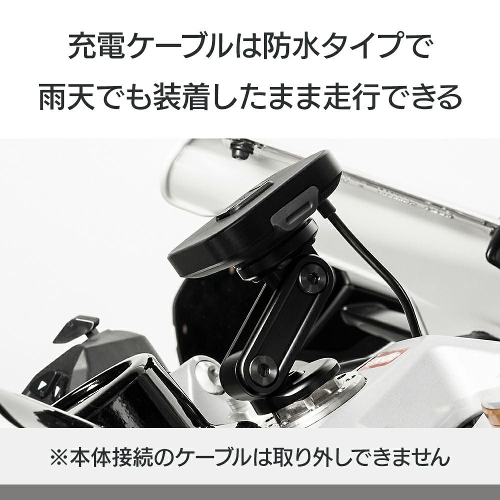 Peak Design｜ワイヤレス チャージング モーターサイクル ステム マウント｜その他雑貨｜ブラック｜使用イメージ