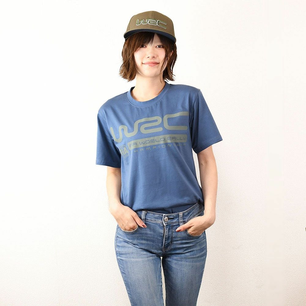 WRC｜WRCTシャツ クラシック｜ネイビー｜モデル着用