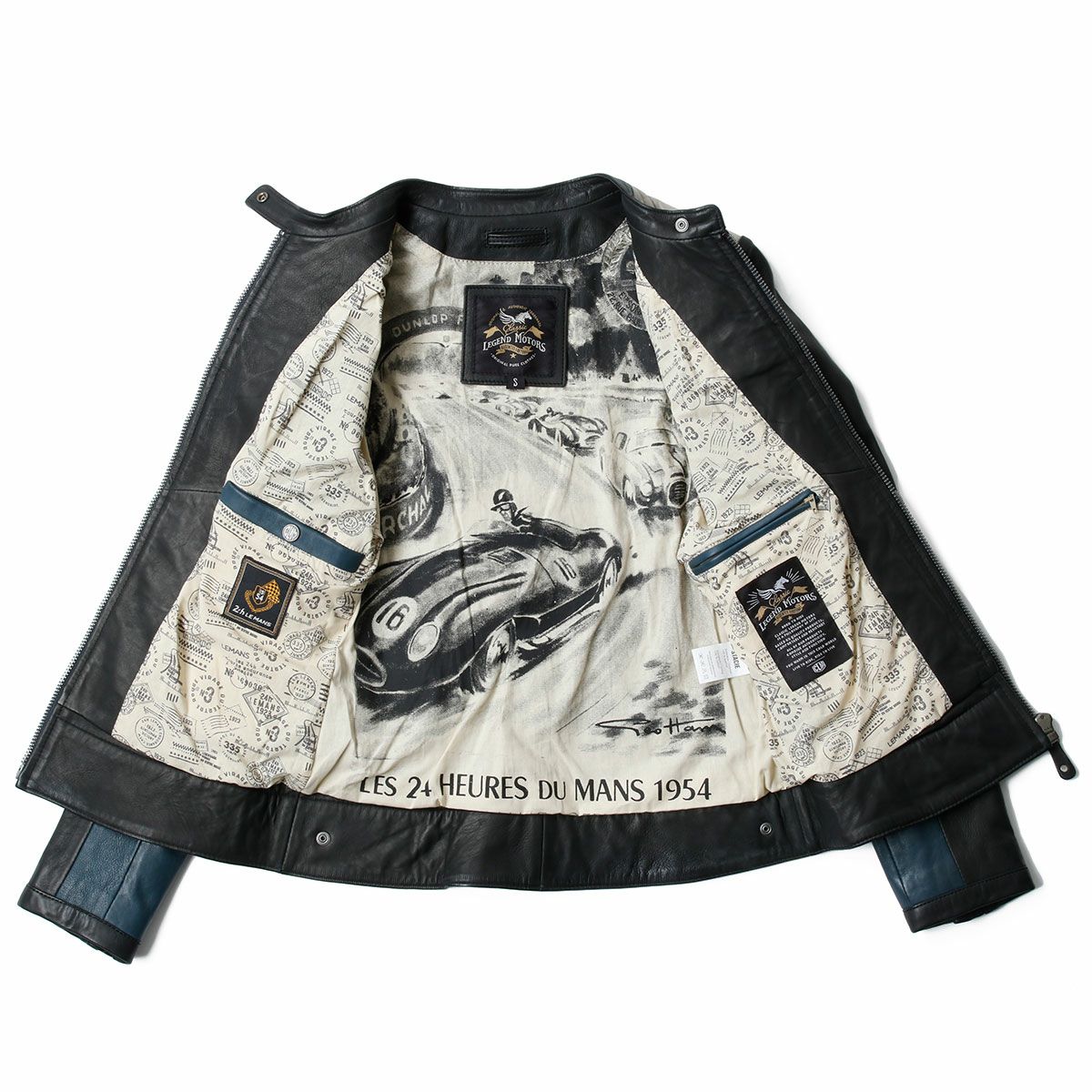 CLASSIC LEGEND MOTORS｜ル・マン 24時間レース STACIE レディース レザー ジャケット｜アウター｜ロイヤルブルー