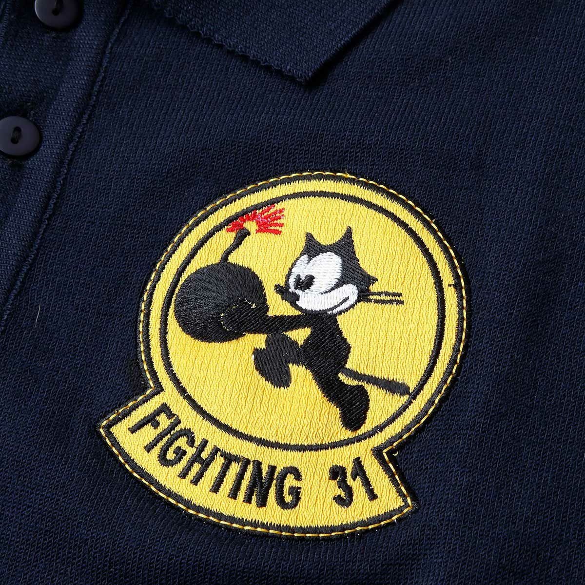 BARNSTORMER｜VF-31 Felix ポロシャツ｜ネイビー