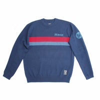 56design｜レトロボーダーセーター｜スウェット｜ネイビー×レッド×ブルー