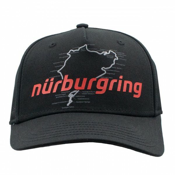 Nurburgring｜ニュルブルクリンク Racetrack キャップ｜帽子｜ブラック