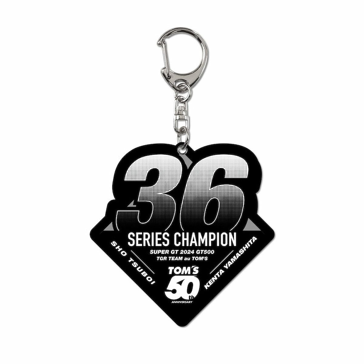 TOM’S｜【2024GT】チャンピオン記念アクリルキーホルダー ダイヤ型｜キーホルダー