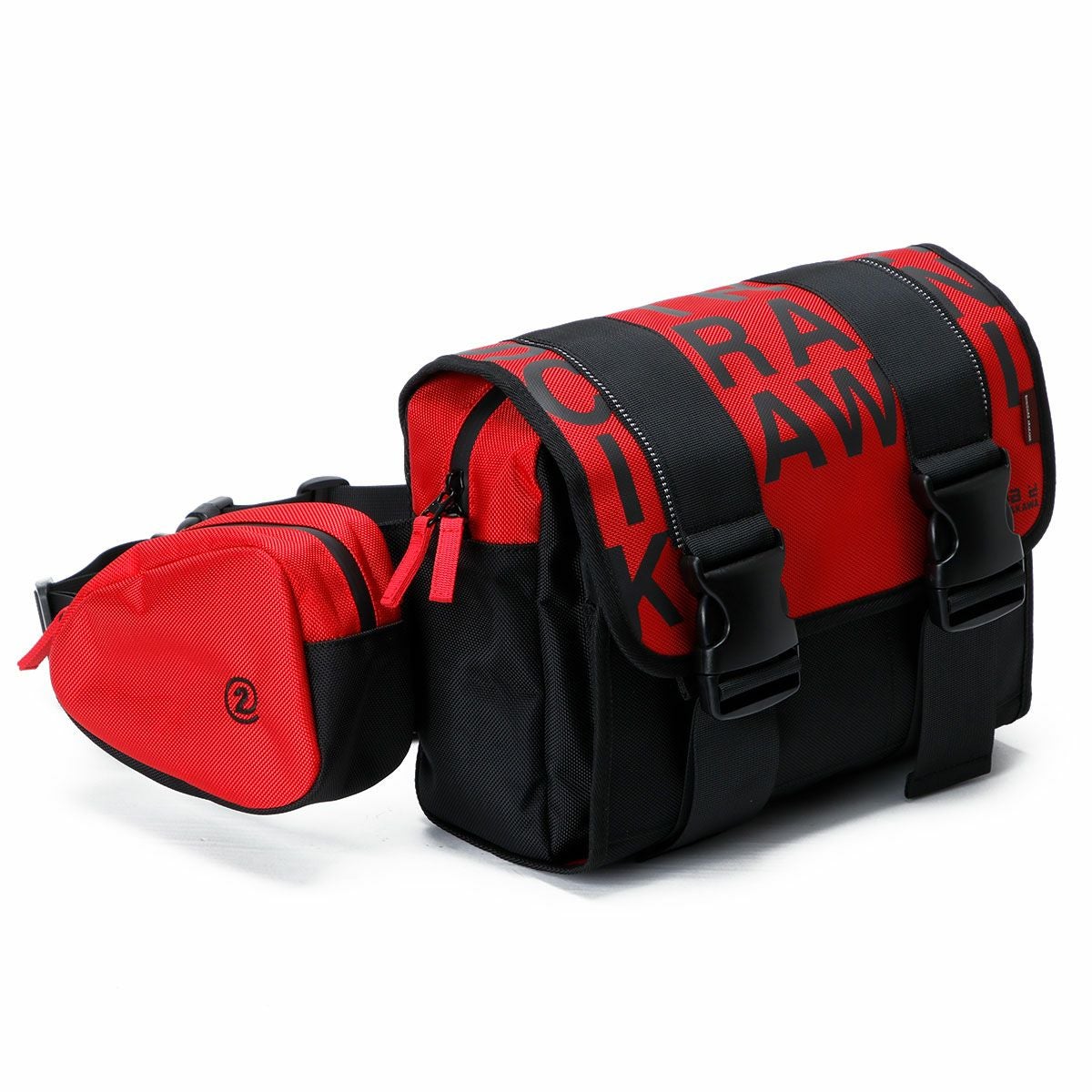 SHINICHIRO ARAKAWA｜ワンデイ ツーリング バッグ + P｜ウエストバッグ｜レッド