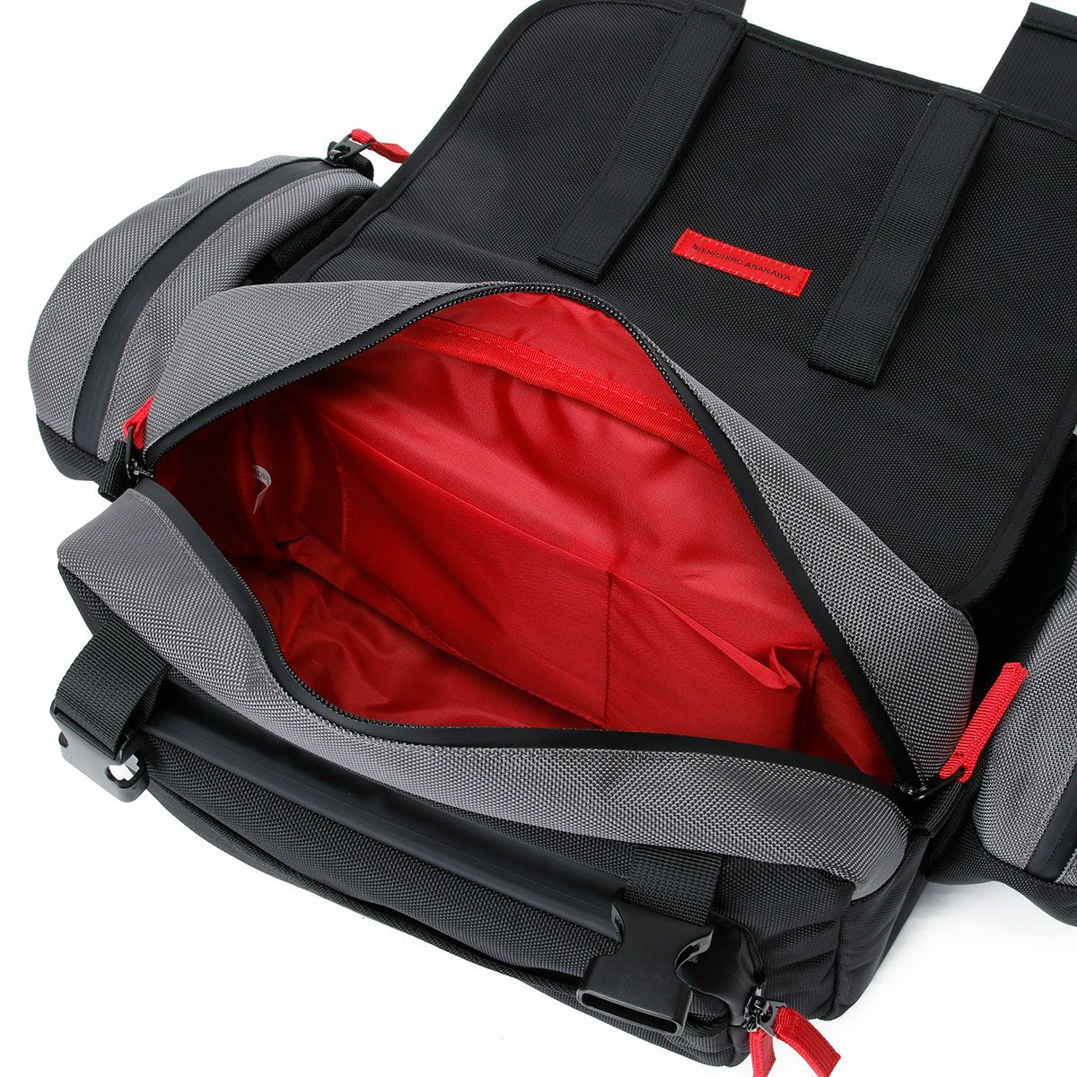 SHINICHIRO ARAKAWA｜ワンデイ ツーリング バッグ + P｜ウエストバッグ｜グレー