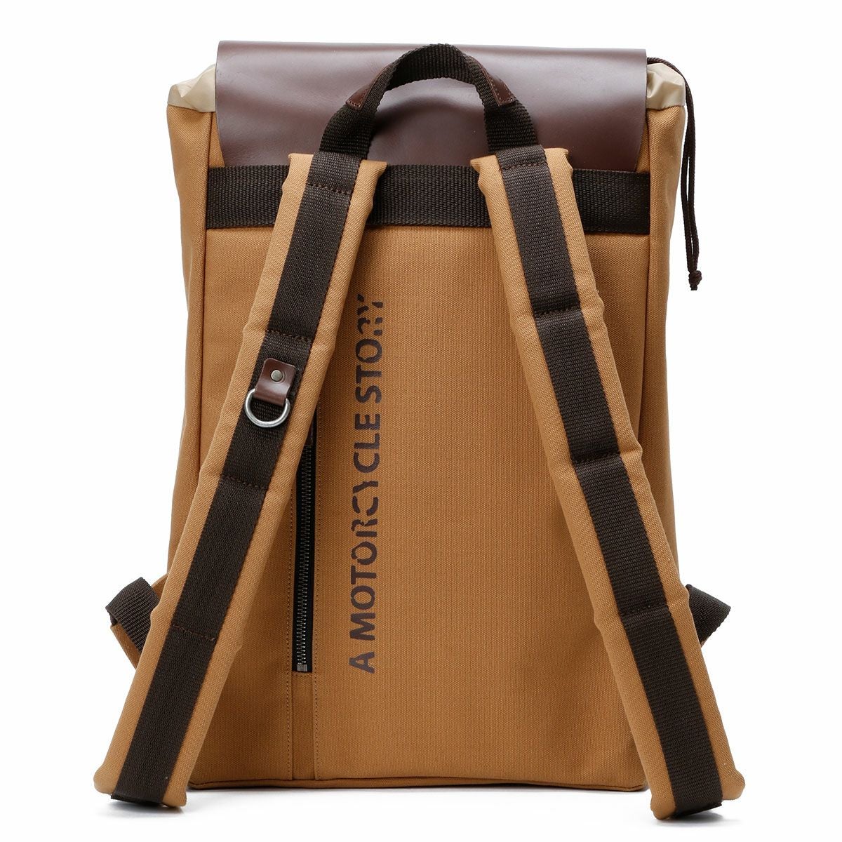 helstons｜バックパック｜ベージュ×ブラウン