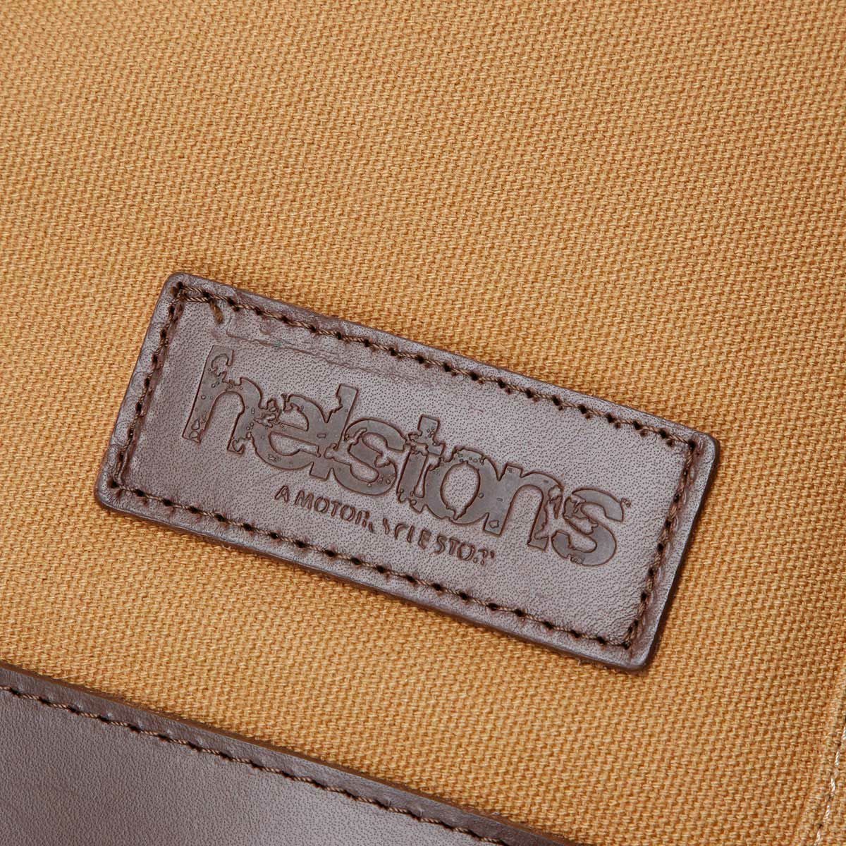 helstons｜バックパック｜ベージュ×ブラウン