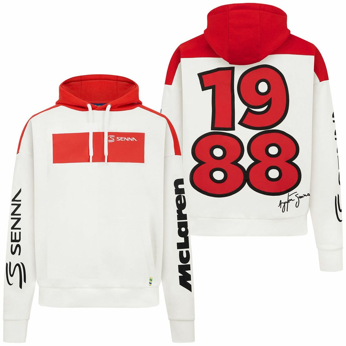 AyrtonSenna｜アイルトン・セナ x マクラーレン F1 チーム ブラジルGP フーディー｜