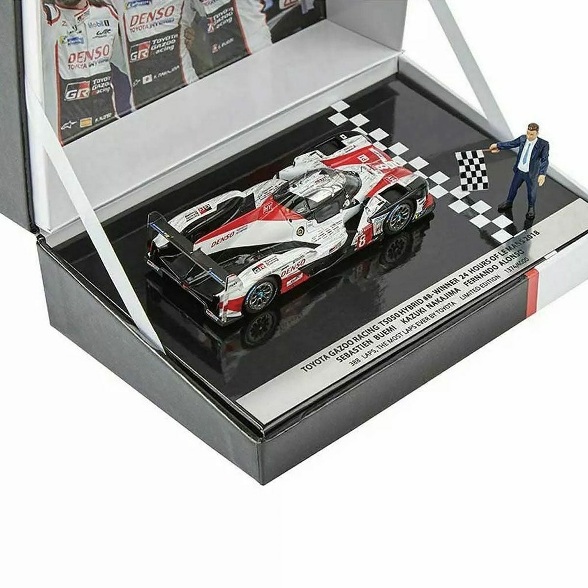 GR｜1/43 スパーク TY13143WM GAZOO Racing特注 トヨタ TS050 ハイブリッド 24H LM 優勝 2018 #8 ウェザリング仕様｜模型