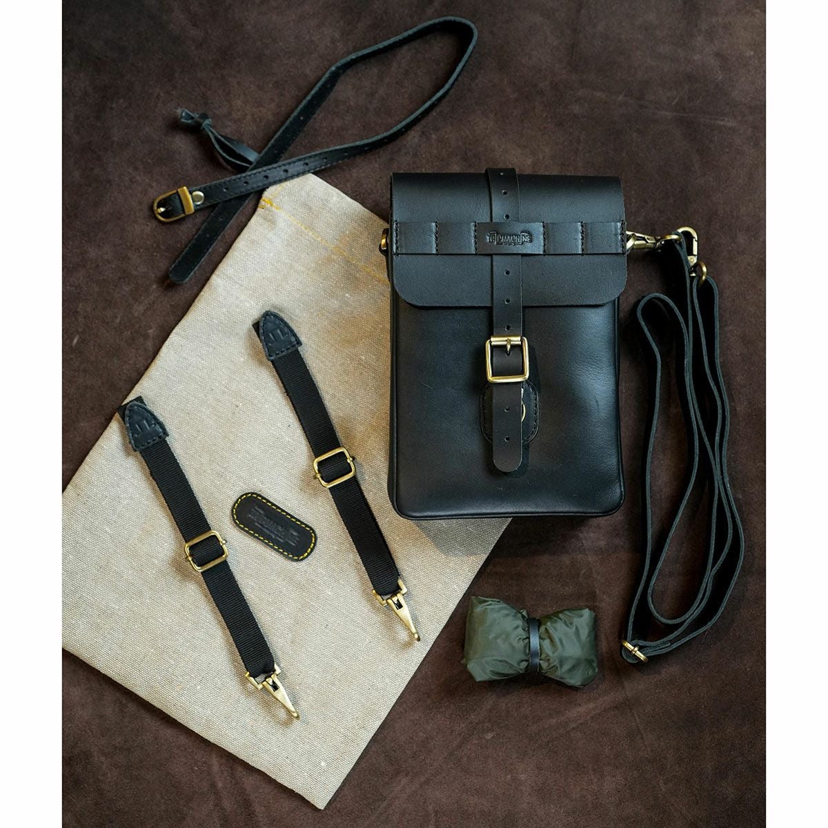 Trip Machine｜モト スリング バッグ｜サイドバッグ｜ブラック｜使用イメージ