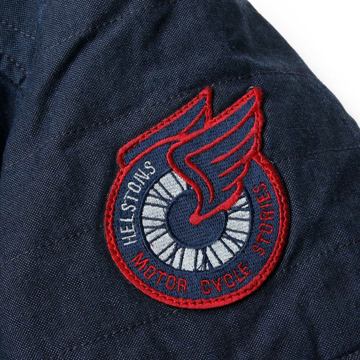 helstons｜バルカン テキスタイル ジャケット｜ファブリック｜ブルー