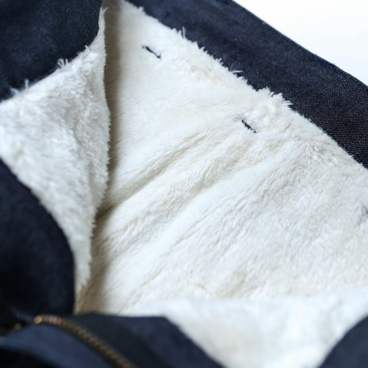 Dark｜CORDURA バイカー裏起毛デニムパンツ｜デニム｜ブラック