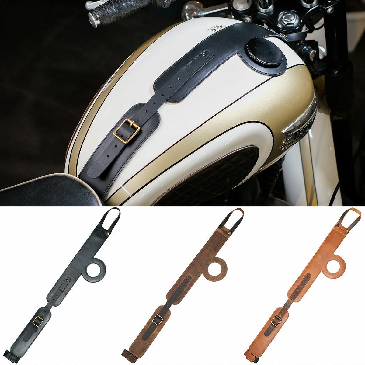 MOTO エクスクルーシブ タンクストラップ for トライアンフ