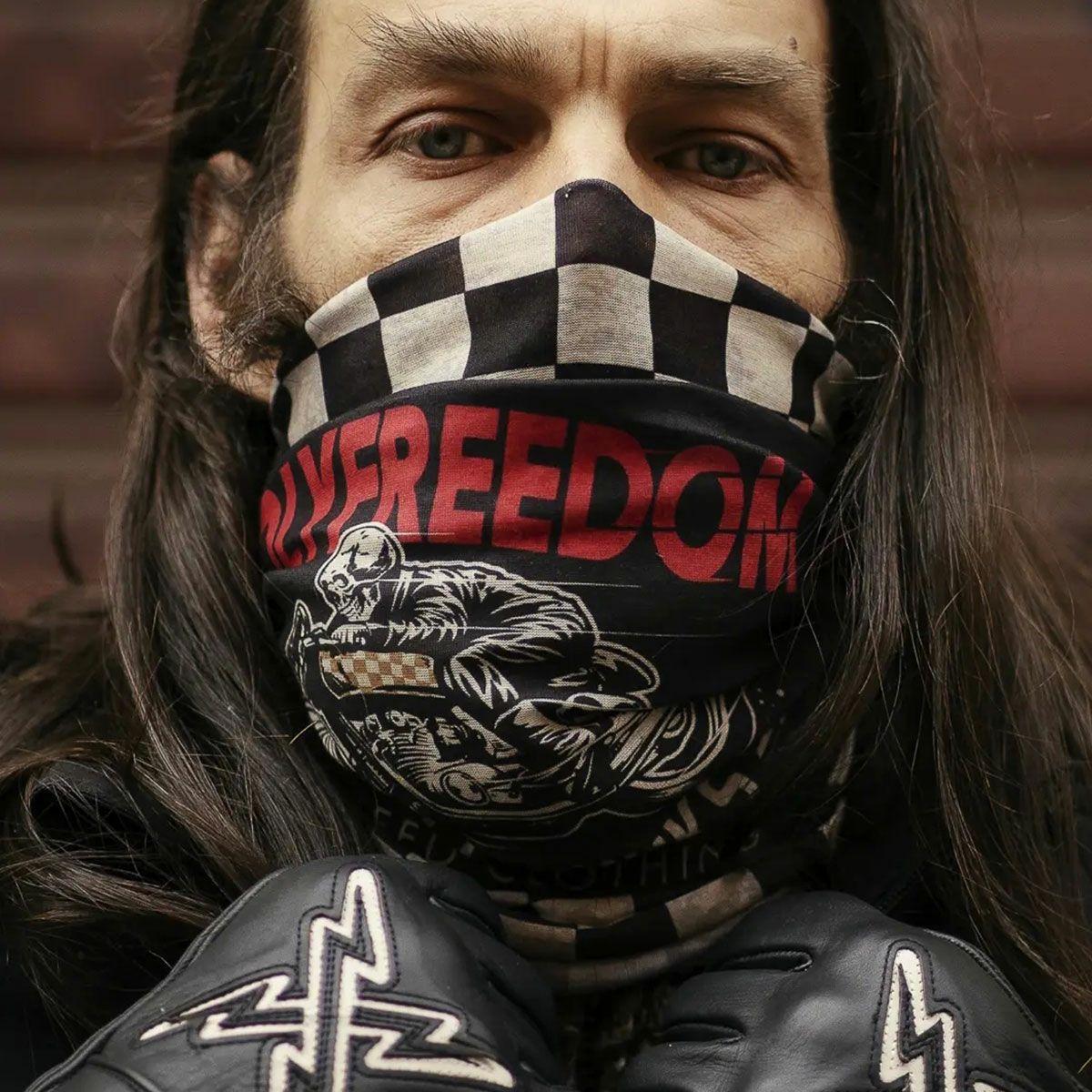 HolyFreedom｜プリマロフト マルチ ファンクション チューブ｜ネックカバー｜GHOSTRIDER｜モデル着用