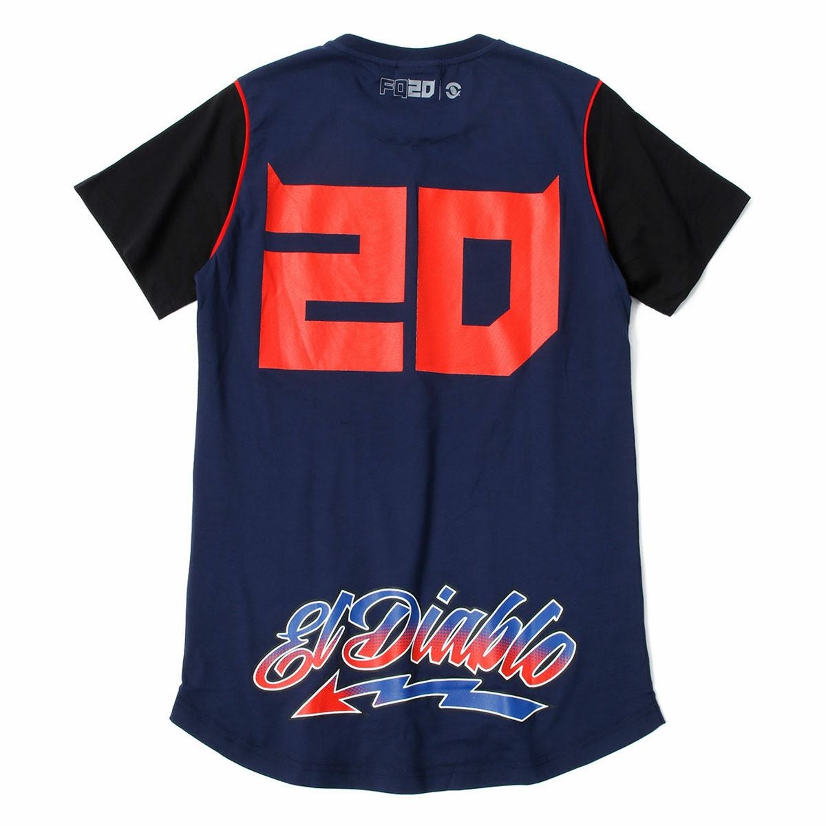 Moto GP Collection｜クアルタラロ メンズ ロング Tシャツ ビッグディアブロ｜Tシャツ｜ブルー