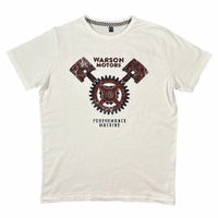 Warson Motors｜ピストン Tシャツ｜ホワイト