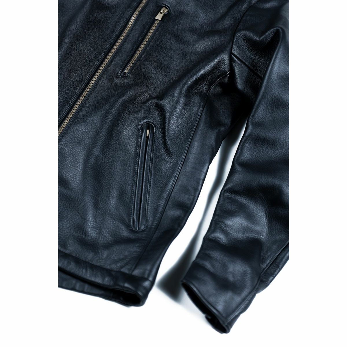 Dark｜防水レザーフードジャケット｜レザー｜ブラック