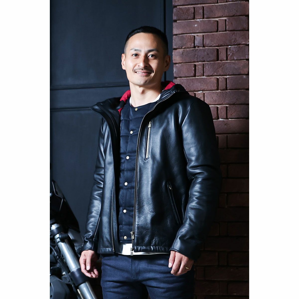 防水レザーフードジャケット | モトーリモーダ公式オンラインショップ