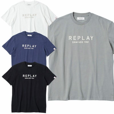 Replay｜リラックスフィット レタリング Tシャツ｜