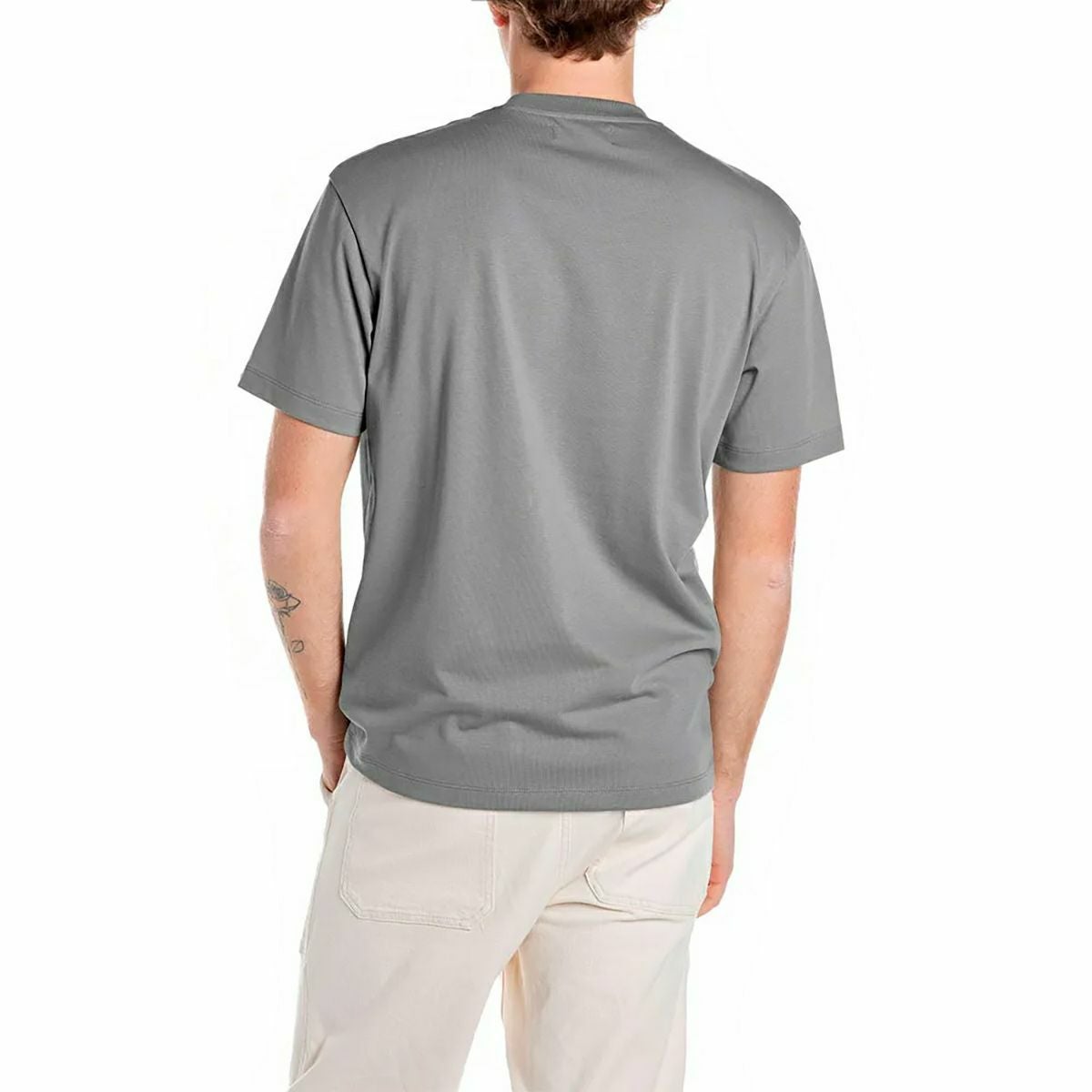 レタリングTシャツ カラー：ライトグレー サイズ：F リラックスフィット レタリング Tシャツ | モトーリモーダ公式