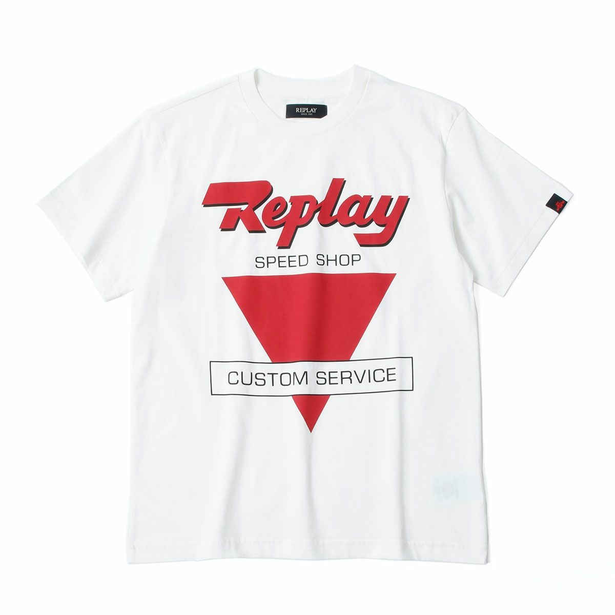 Replay｜フロント プリント Tシャツ｜ナチュラルホワイト
