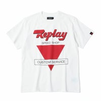 Replay｜フロント プリント Tシャツ｜ナチュラルホワイト