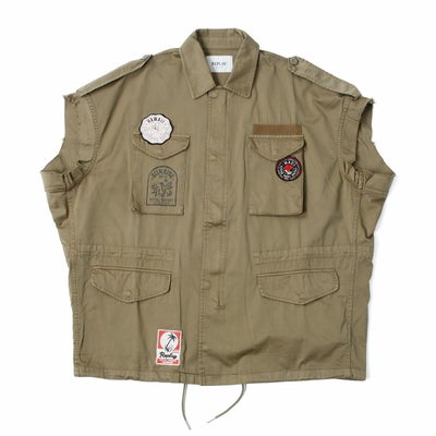 Replay｜ドローストリング ツイル シャツ｜