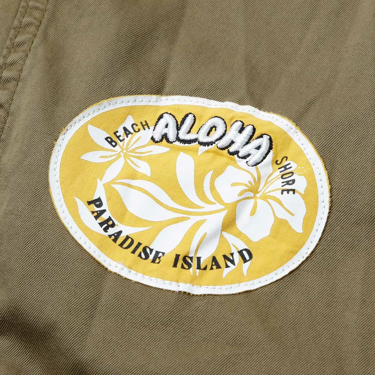 Replay｜ドローストリング ツイル シャツ｜ウィードグリーン