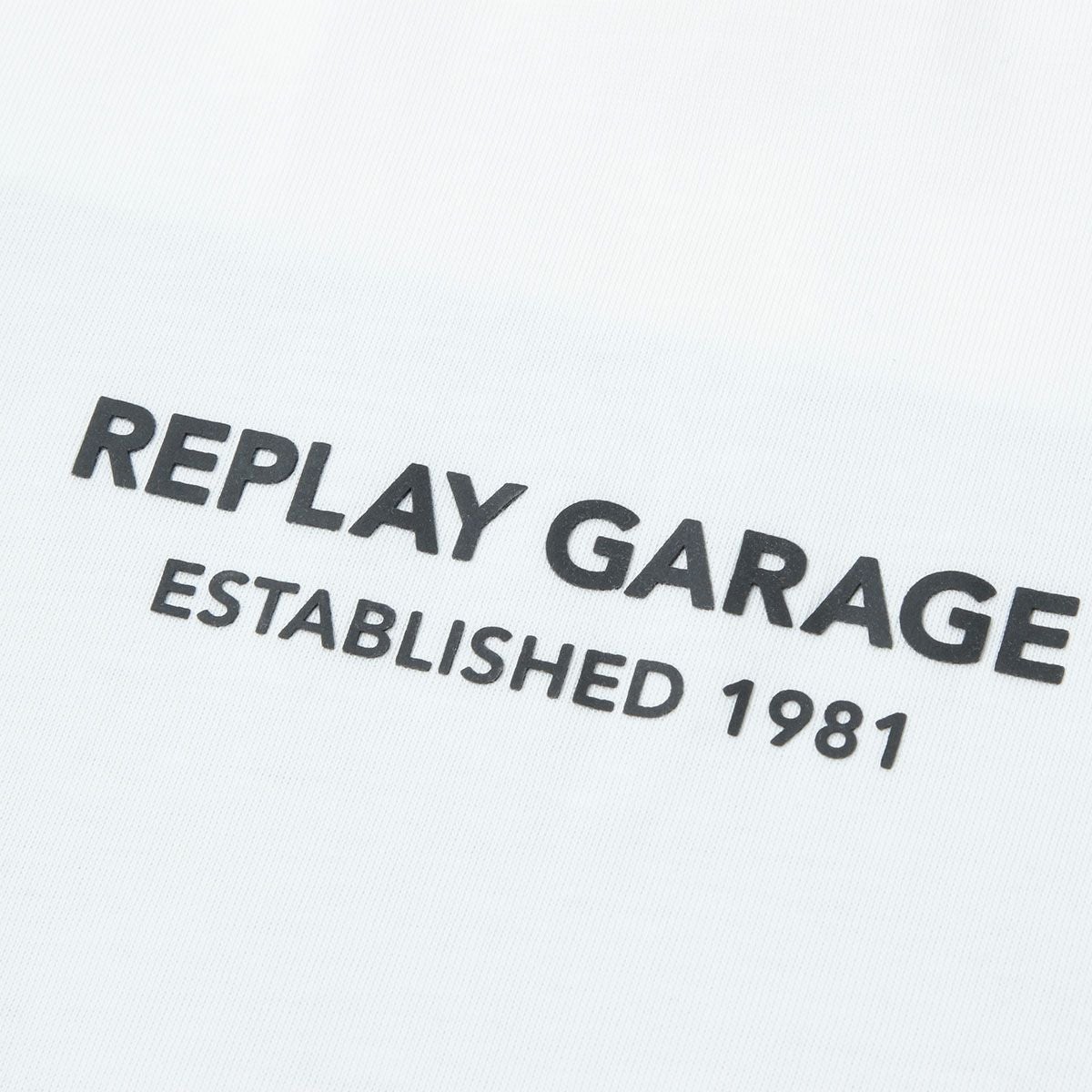 Replay｜リラックスフィット プリント Tシャツ｜ナチュラルホワイト