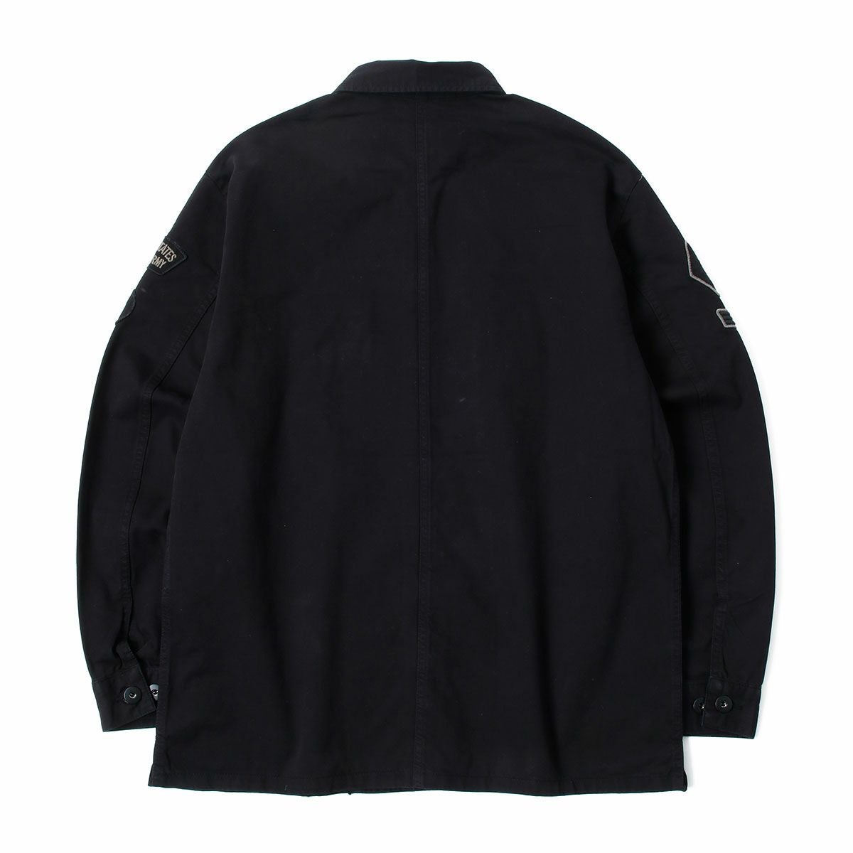 Replay｜ワッペン シャツジャケット｜ファブリック｜ブラック