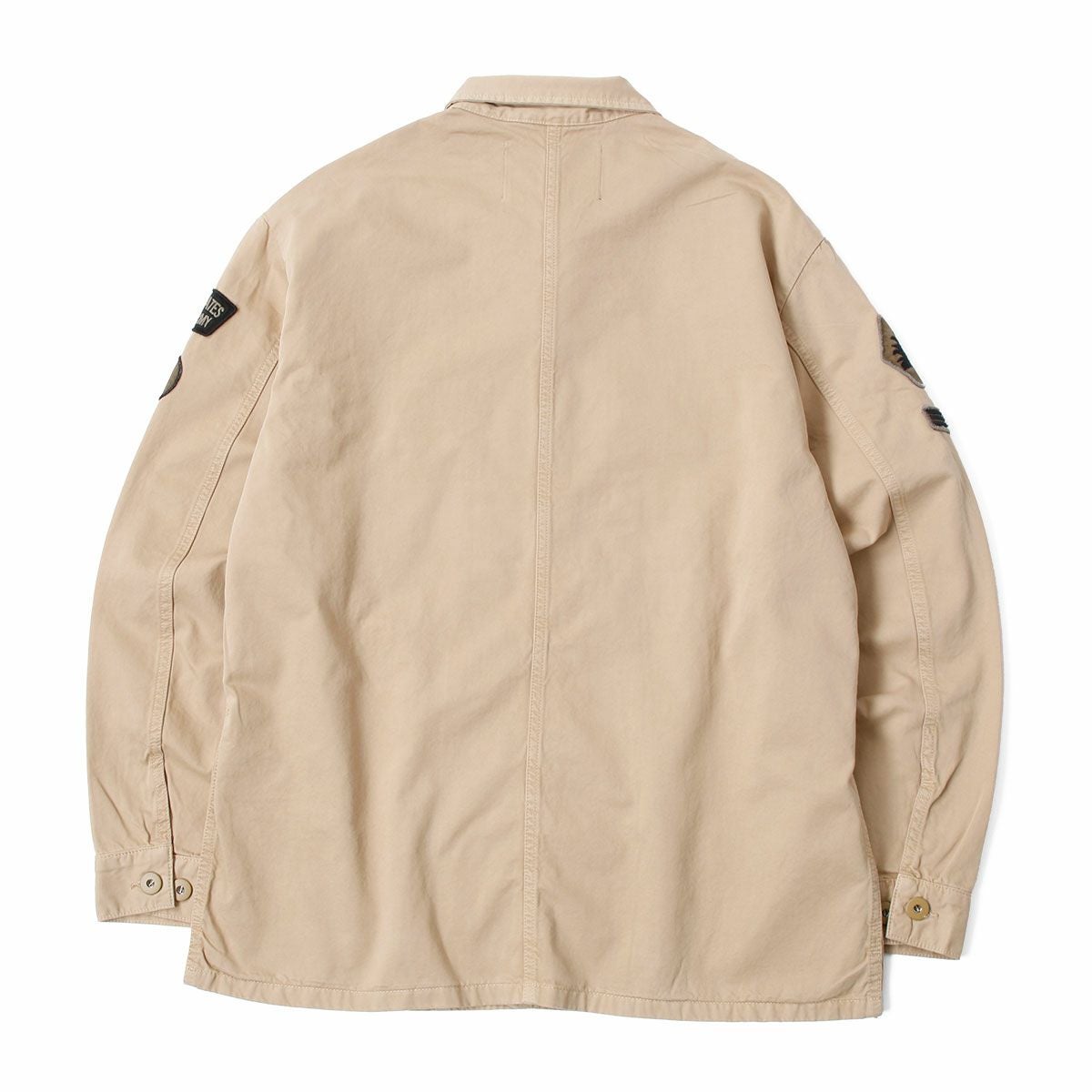 Replay｜ワッペン シャツジャケット｜ファブリック｜カーキ