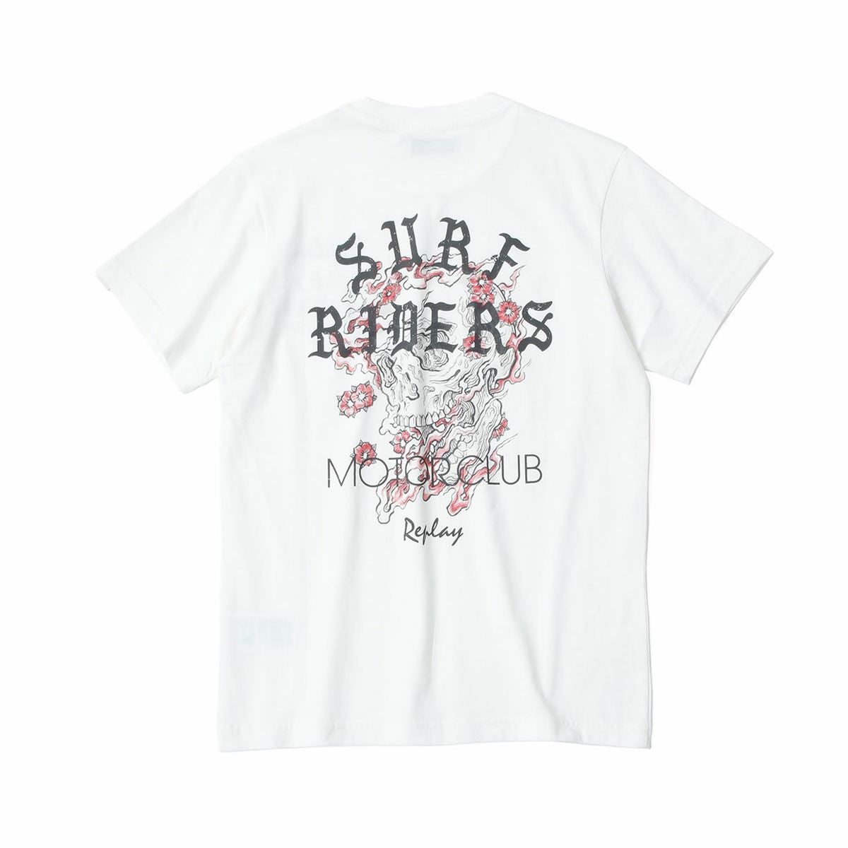 Replay｜サーフ ライダース Tシャツ｜ナチュラルホワイト