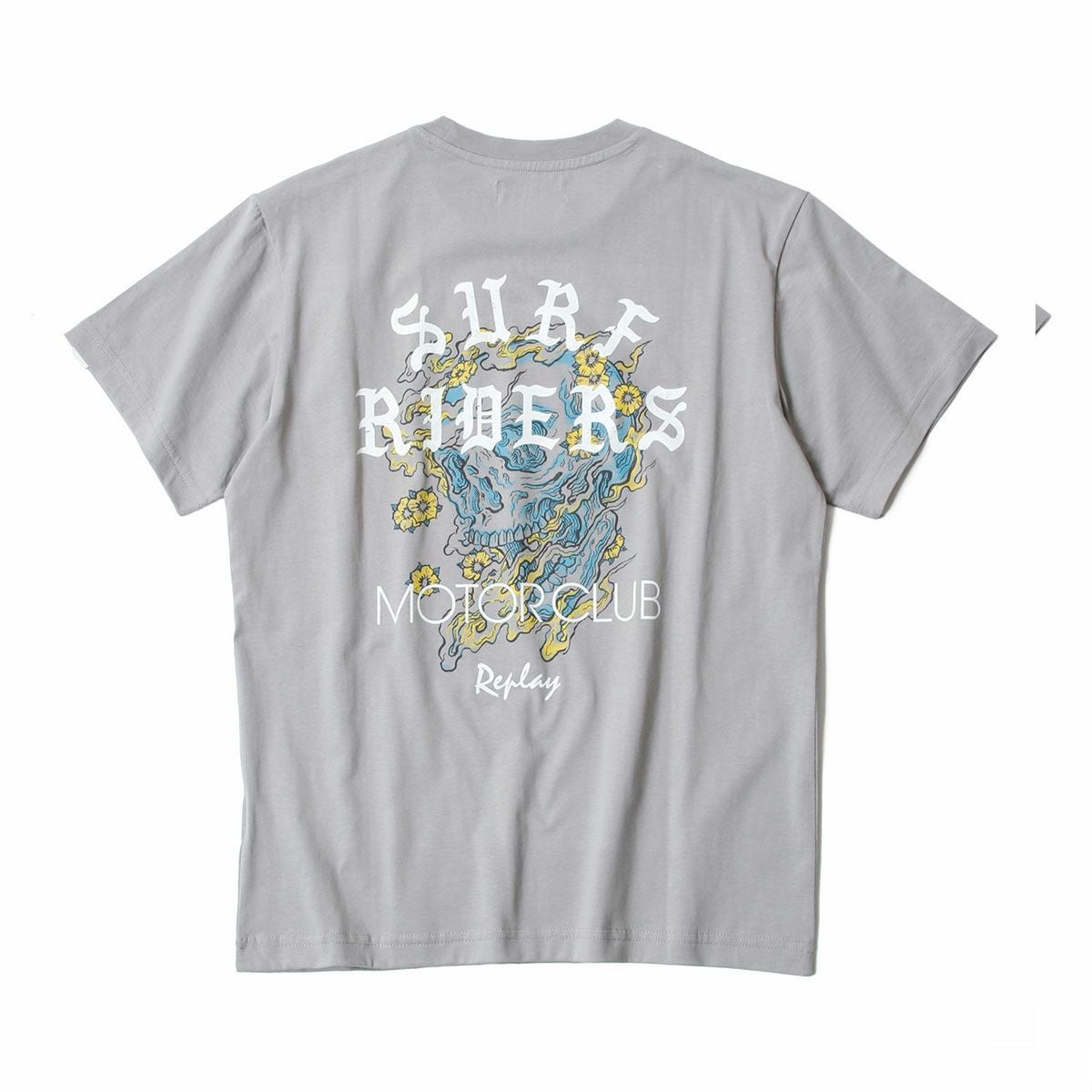 Replay｜サーフ ライダース Tシャツ｜ディムグレー