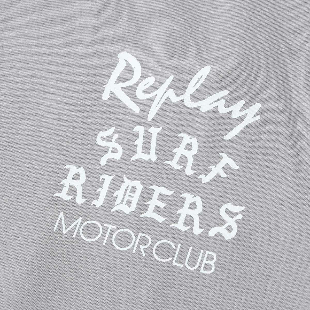 Replay｜サーフ ライダース Tシャツ｜ディムグレー