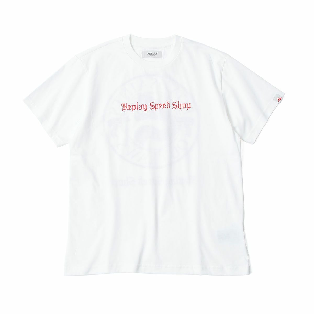 Replay｜スピード ショップ Tシャツ｜ナチュラルホワイト