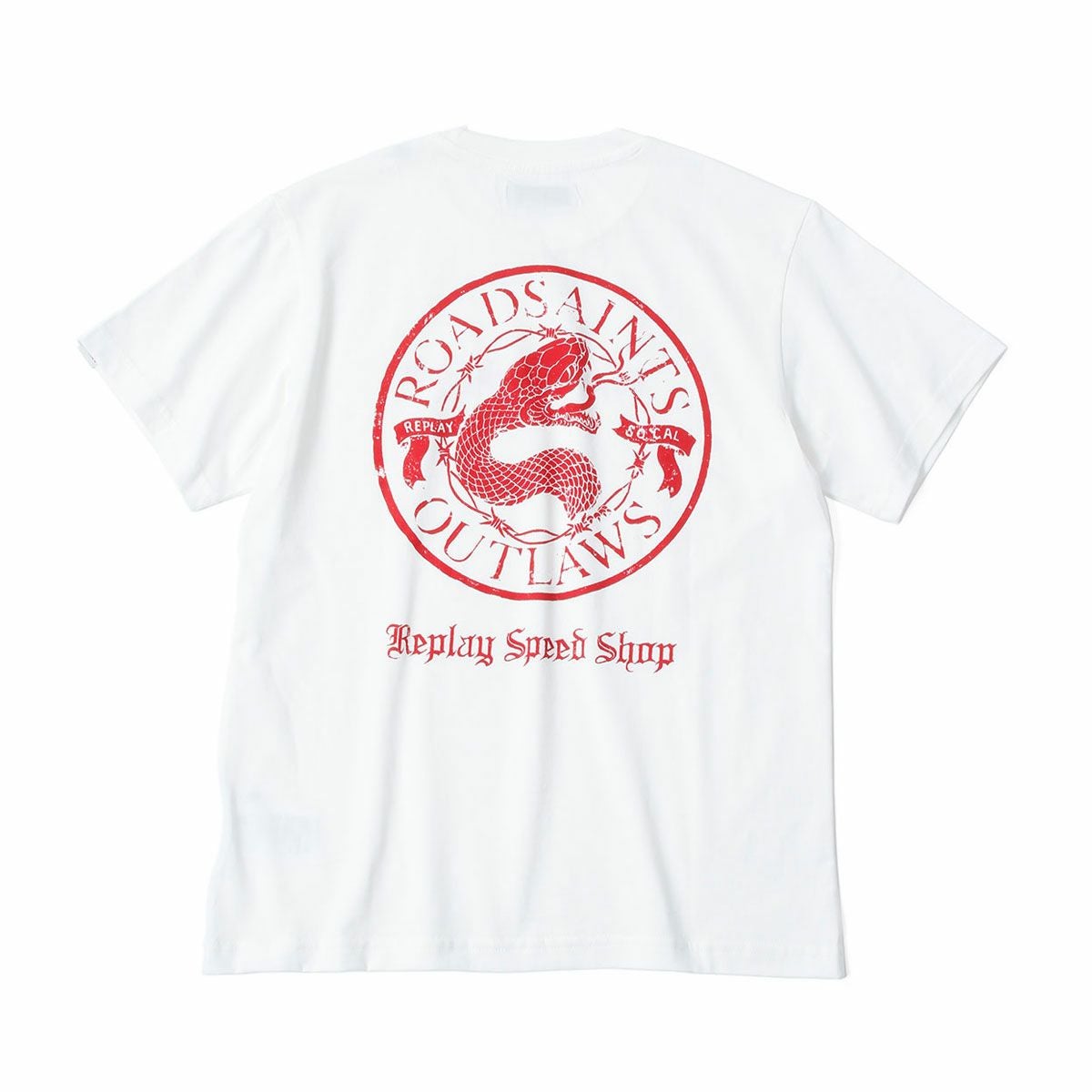 Replay｜スピード ショップ Tシャツ｜ナチュラルホワイト