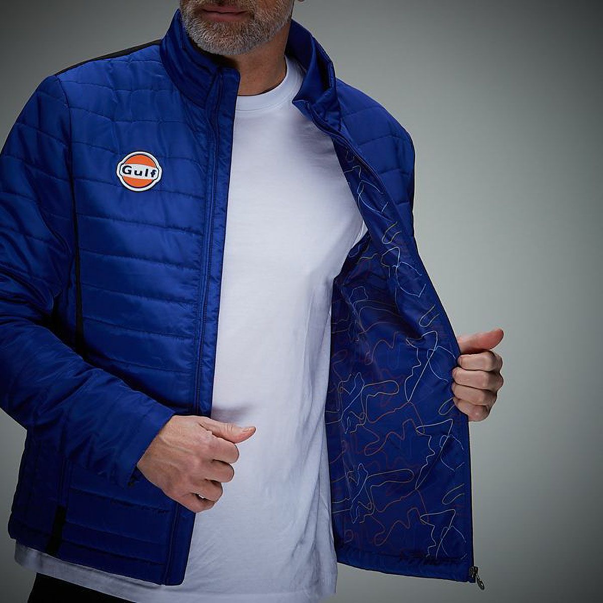 GULF｜ガルフ パフォーマンス ジャケット｜アウター｜ブルー｜モデル着用