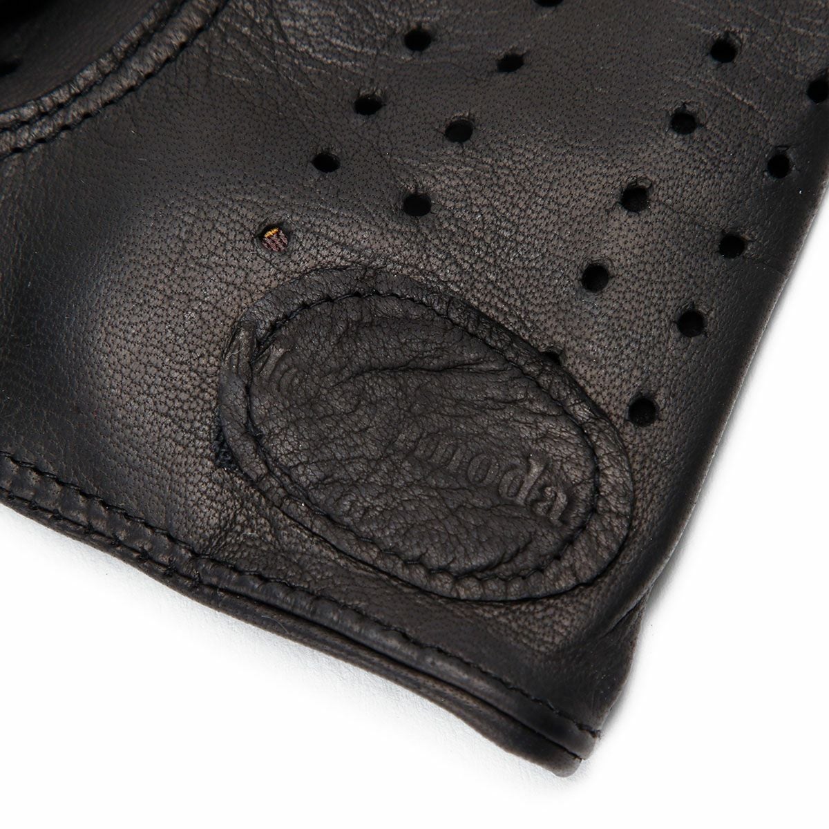 Motorimoda｜アウトバーン レザー ドライビンググローブ｜ハーフ｜ブラック×レッド×イエロー