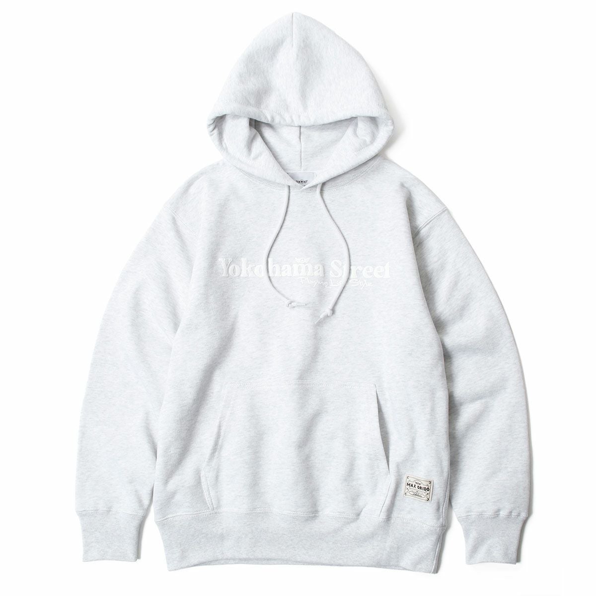 MAX ORIDO｜MAX ORIDO エッセンシャル プルオーバー フーディー｜グレー