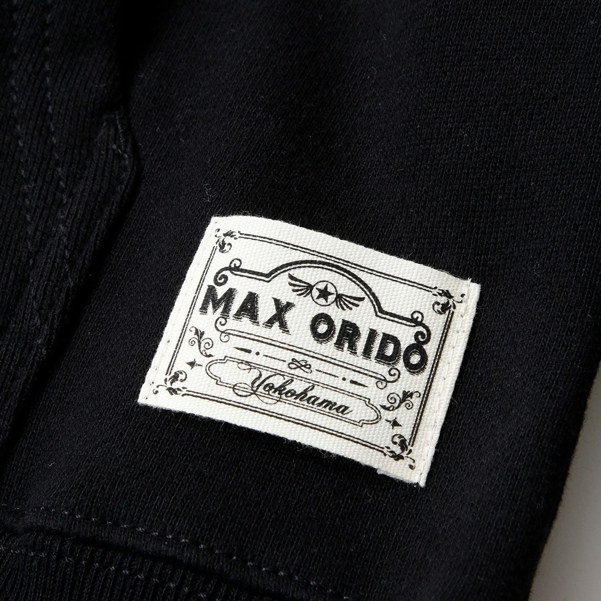 MAX ORIDO｜MAX ORIDO エッセンシャル プルオーバー フーディー｜ブラック