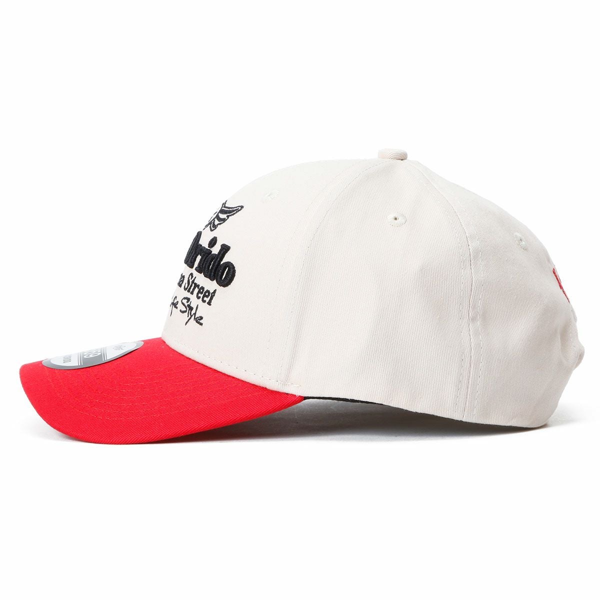 MAX ORIDO｜MAX ORIDO YOKOHAMA ストリート キャップ｜帽子｜ベージュ×レッド