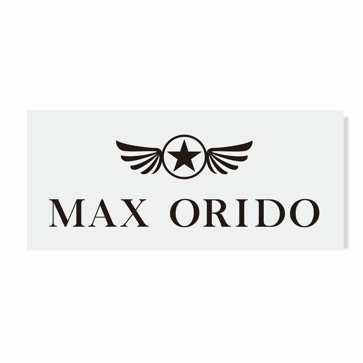 MAX ORIDO｜MAX ORIDO 切文字ロゴ ステッカー｜ステッカー｜ブラック