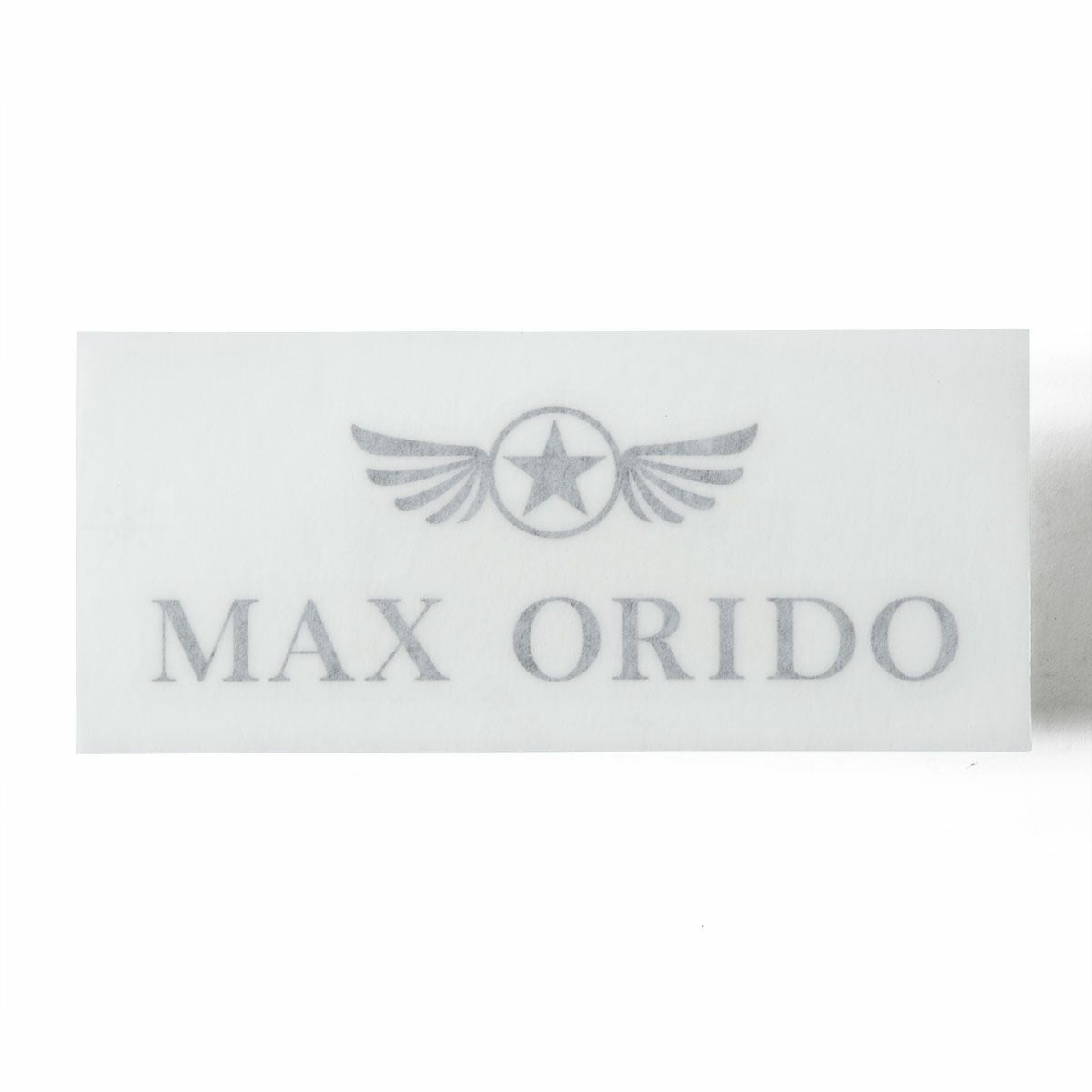 MAX ORIDO｜MAX ORIDO 切文字ロゴ ステッカー｜ステッカー｜ブラック
